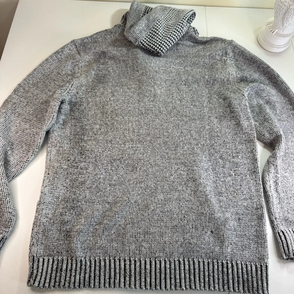 Retrofit Sweater Men's White Black Cotton Hoodie Sweatshirt 90s vintage Size L